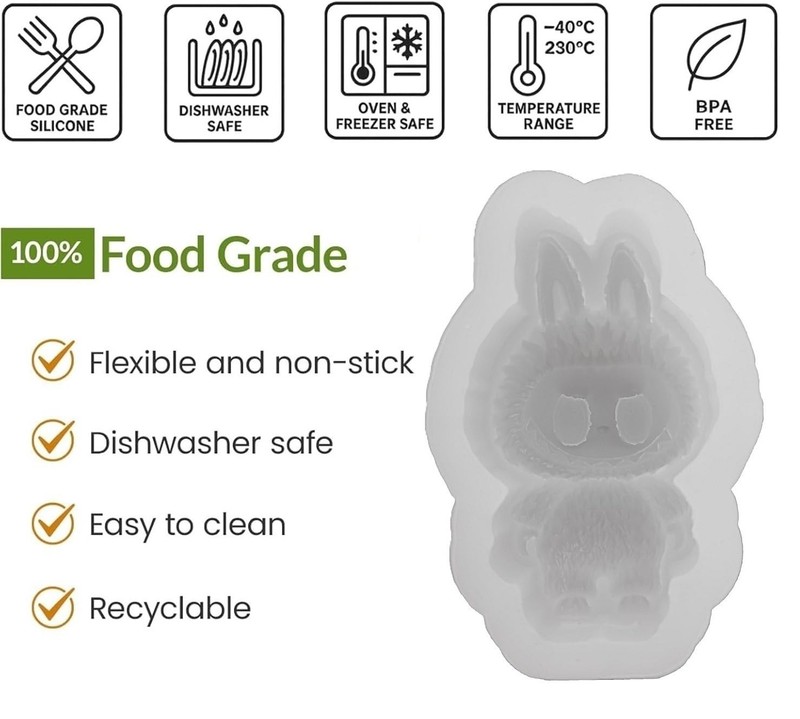 Super Cute Lab Silicone Chocolate Candy Mold, Silicone Lab Ice Cube Tray Mold... gallery