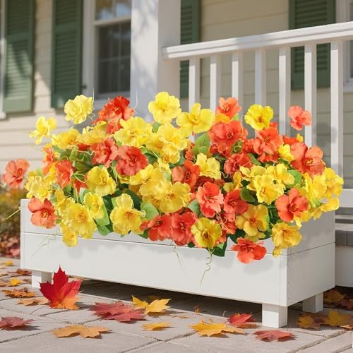 Fake Hibiscus Artificial Flowers for Outdoors Spring Summer 6 Bundles 2mixhc gallery