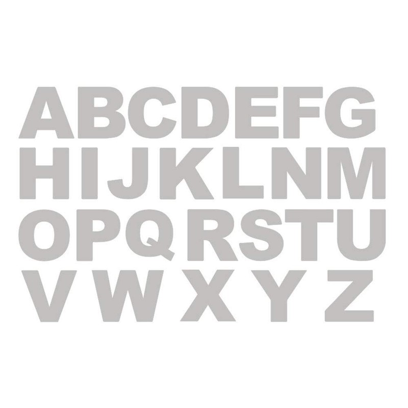 26 Pcs Alphabetic Cake Stencils 10 inch A to Z Upper Letter Alphabet Template...
