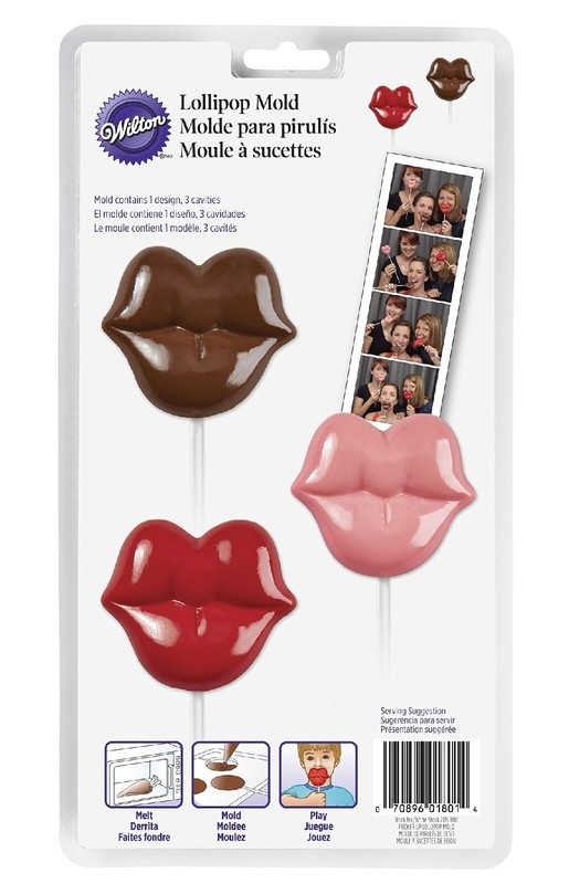 Wilton Lollipop Candy Mold – Lips Great For Parties, Bridal Shower, Valentine’s