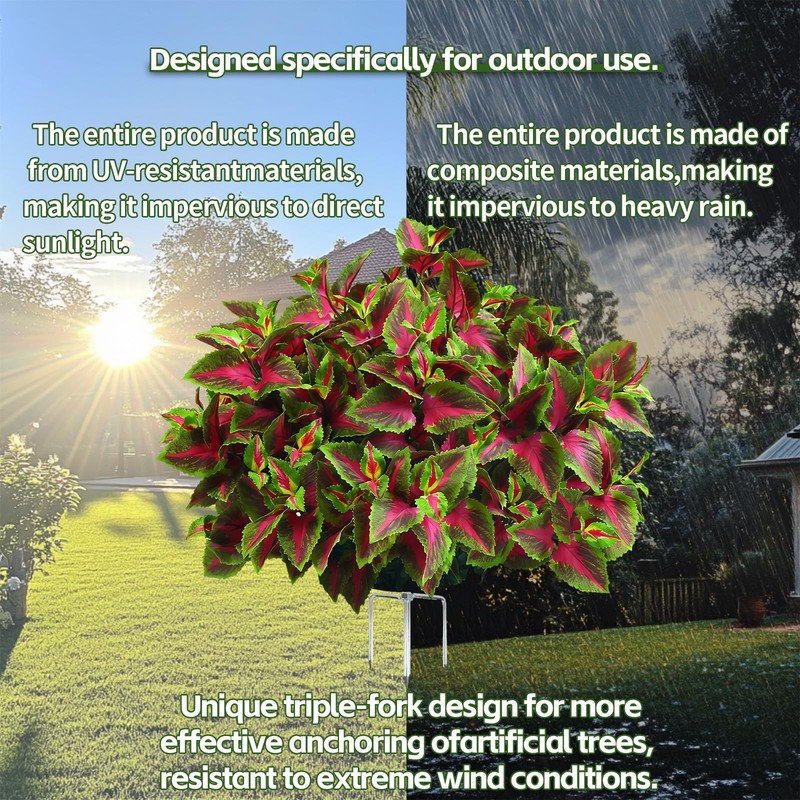Qianyun 17 Artificial Boxwood Style Topiary Faux Foliage Bush Uv Resistant gallery