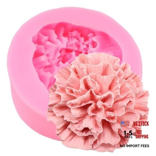 Carnation Silicone Molds Flower Chocolate Fondant Mold For Cake Style F