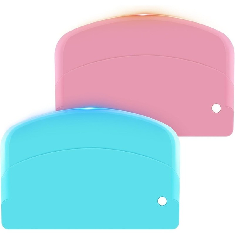 Flexible Plastic Dough Scraper and Pastry Cutter Tool 2PCS Set for Baking Bread