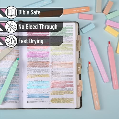 - Aesthetic Bible Highlighters No Bleed Through Assorted 12 Pack Macaron Colors gallery
