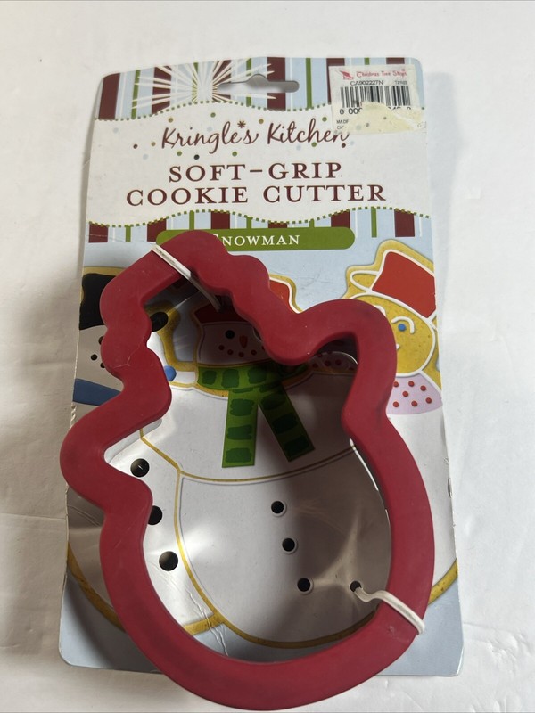 Christmas Tree And Snowman Soft Grip Cookie Cutter And Spatulas Lot Of 3 All New gallery