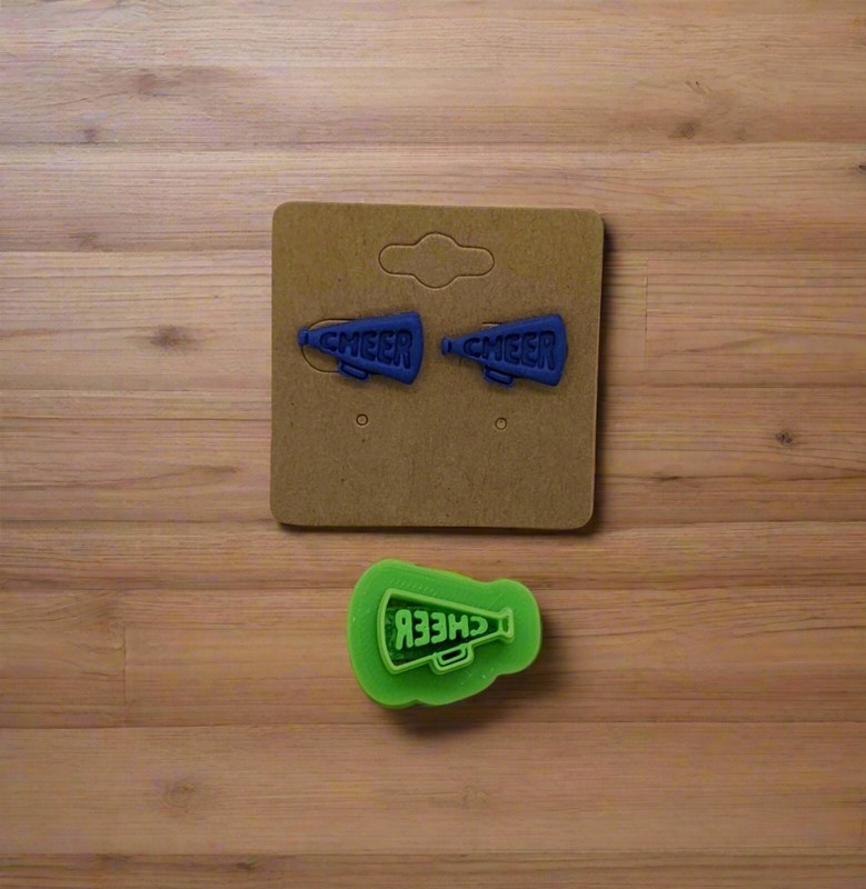 Cheer Megaphone Cookie Cutter for Pottery, Polymer Clay, Fondant & More gallery