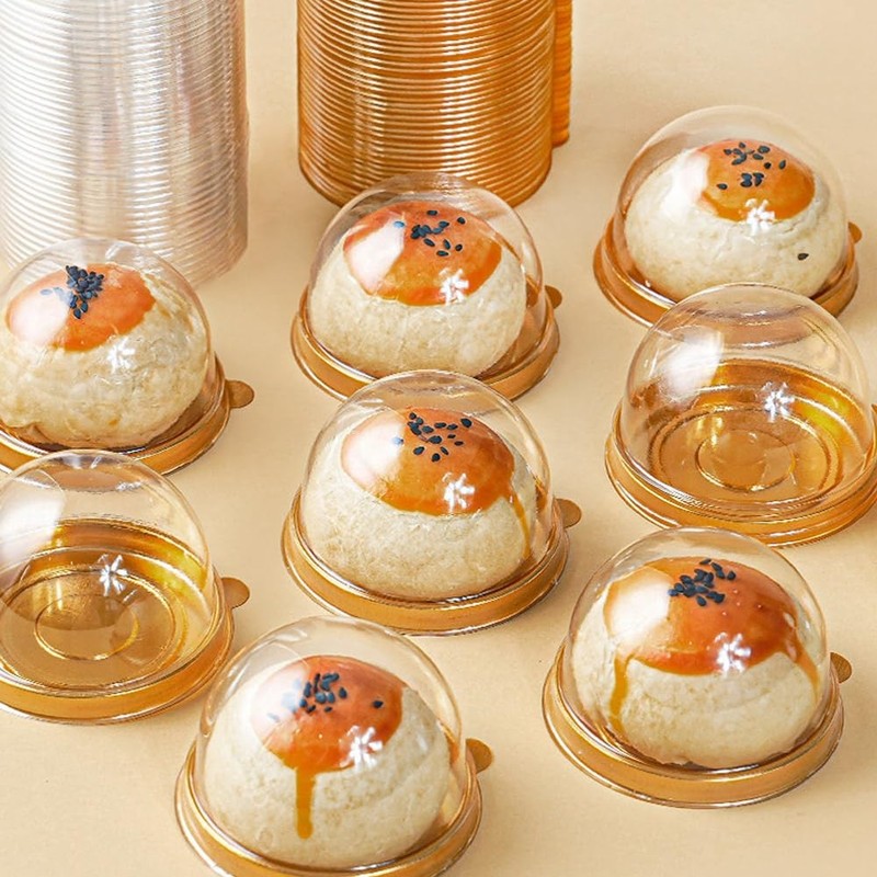 Cajas de plástico transparente para cupcakes, mini contenedores para cupcakes gallery