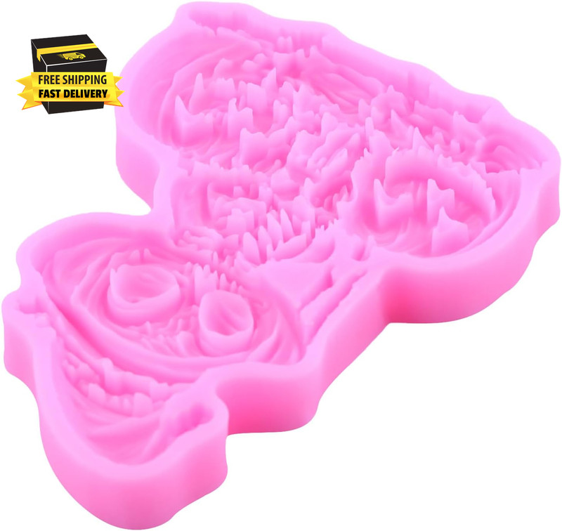 Halloween Silicone Molds Halloween Skull Pumpkin Fondant Mold for Cake Decoratio gallery