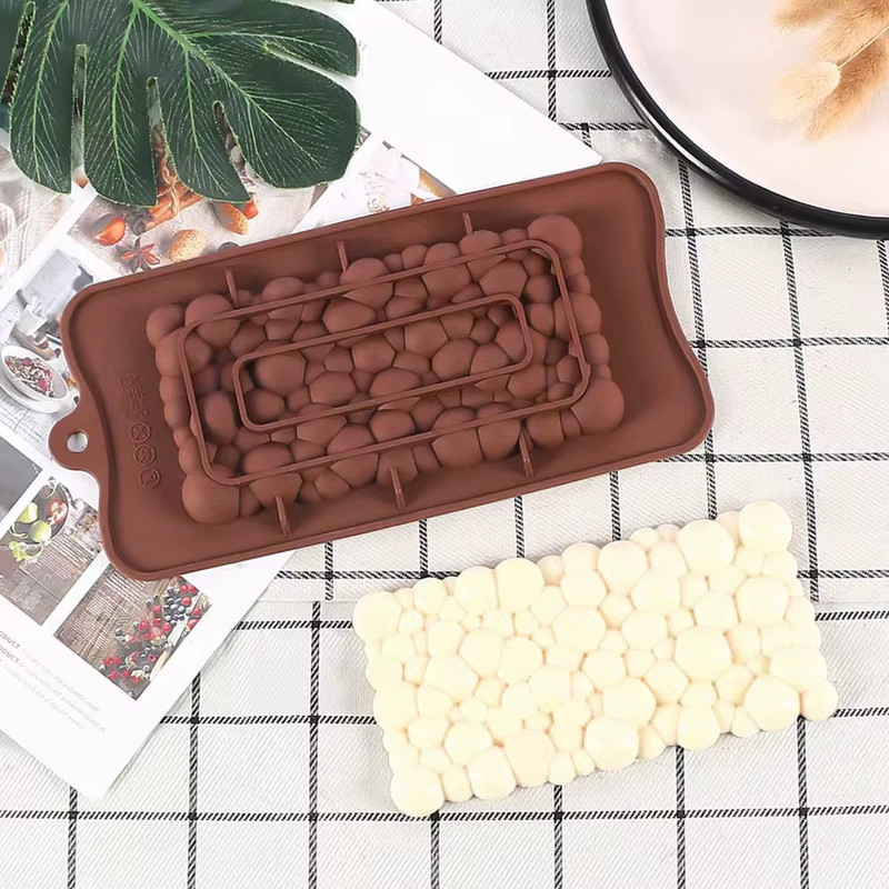 1Pc Chocolate Mold 3D Silicone Mold Dubai Chocolate Mold Chocolate Bar Mold Cand gallery