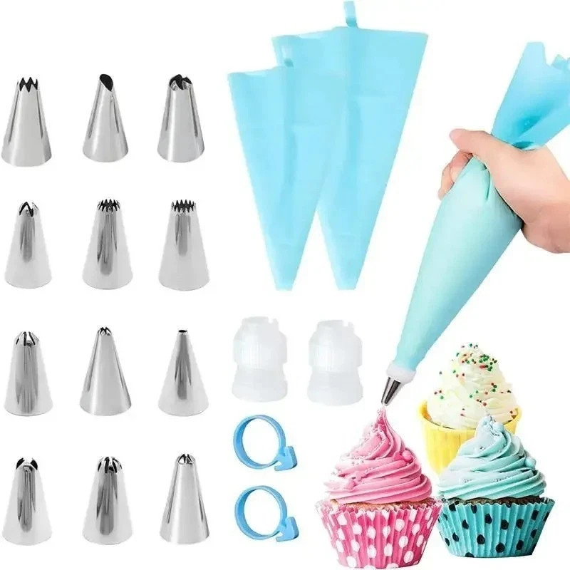 40 pcs Cake Decorating Kit Icing Piping Nozzles Pastry Tips Cake Tools gallery