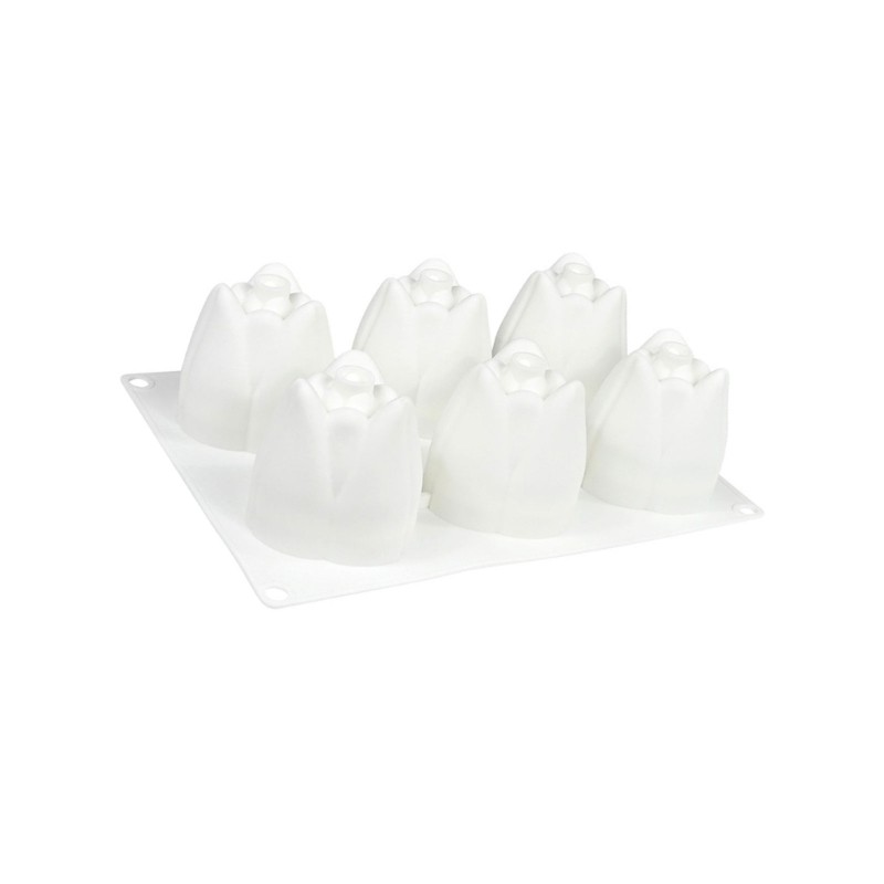 Artistic 3D Tulips Design Silicone Molds Safe For Cake Chocolate Dessert gallery