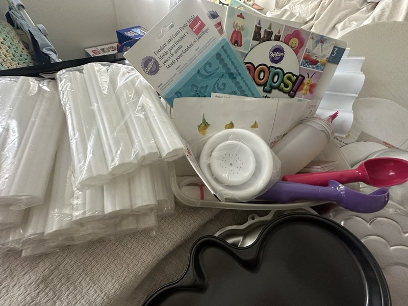 Wilton Cake Decorating Accessories Lot w/ Tips, Cutters, Molds, Pops! Set gallery