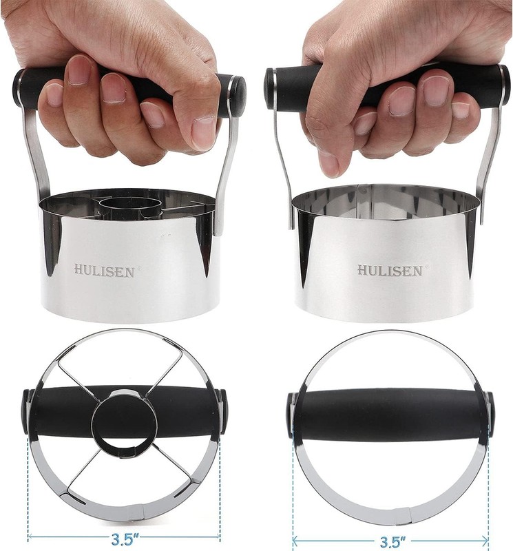 Donut Cutter & 3.5 inch Biscuit Cutter Set of 2, with Soft Grip Handle, Bonus... gallery