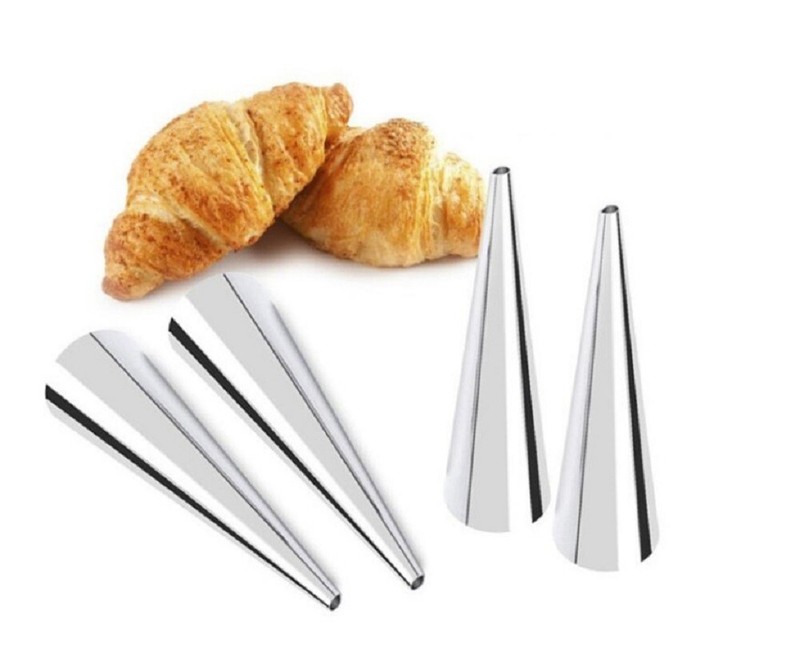 12pc Stainless Steel Pastry Mold Set Cream Horn Cannoli Baking Tubes Forms gallery