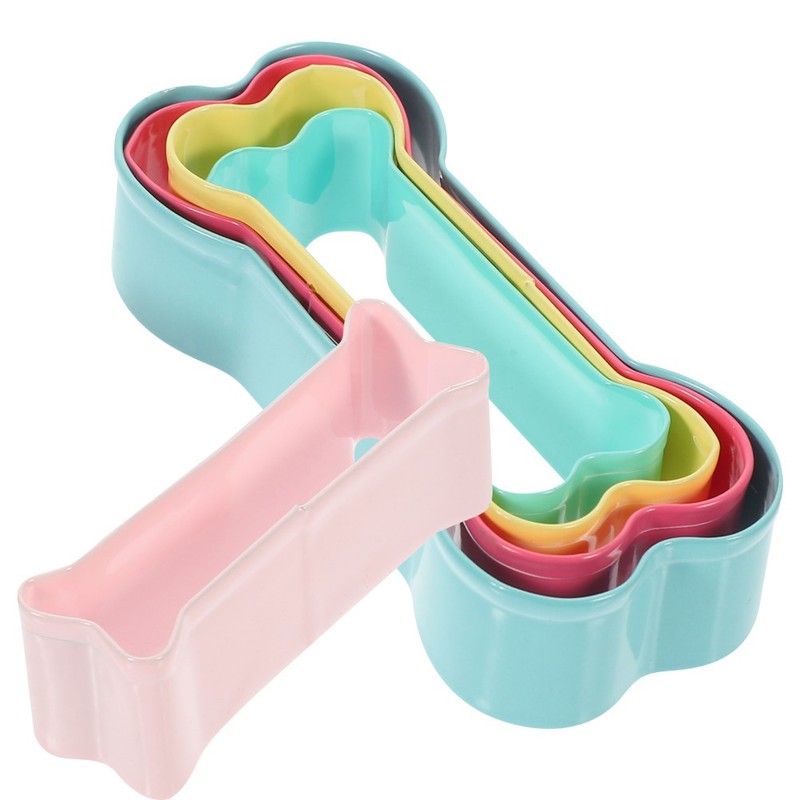 5 Pcs Cake Moulds Dog Treat Baking Mold Bone Cookie Making Cookies Molds