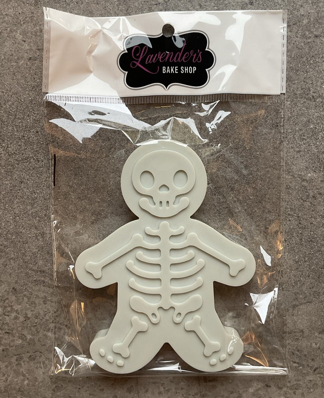 Halloween Spooky Skeleton Cookie Cutter Biscuit Icing Shape Fondant Clay 5.5”