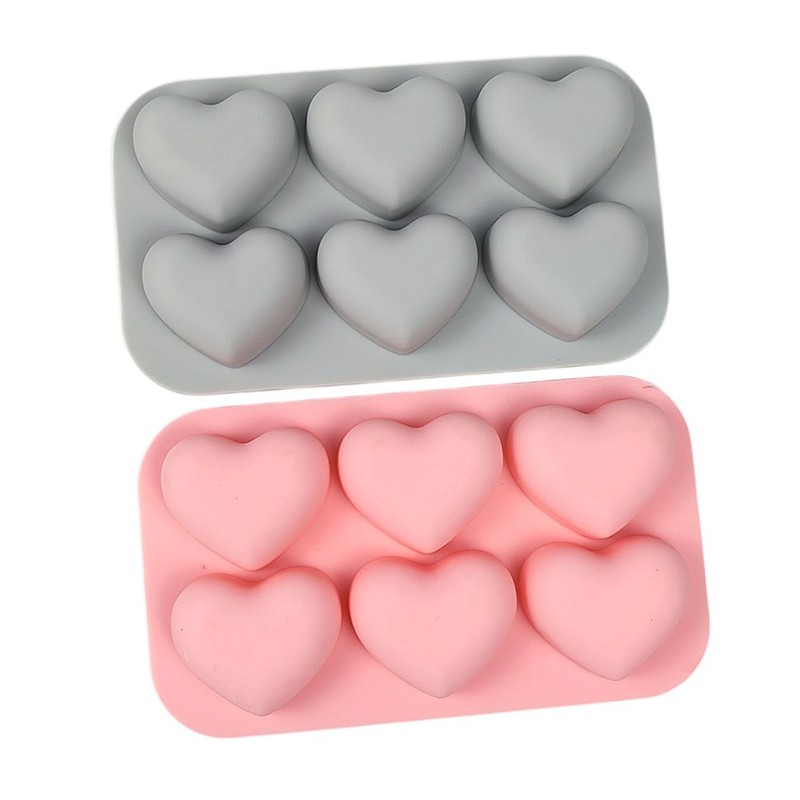 1Pc 6-Cavity Silicone Cake Molds 3D Love Peach Shape Mold DIY Baking Tool gallery