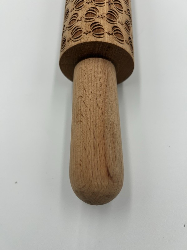 Laser Cut Embossed Fall Autumn Pumpkin Harvest Wooden Rolling Pin 17" gallery
