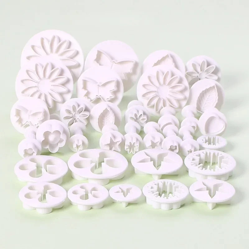 33Pcs/Set Plunger Cutter Fondant Cutter Cake Cookie Mold DIY 3D Decorating Tools gallery