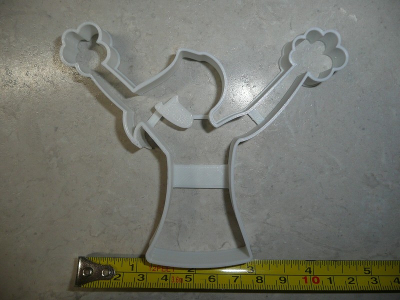 CHEERLEADER CHEERING POM POMS SPIRIT SPORT ATHLETICS COOKIE CUTTER USA PR3422 gallery