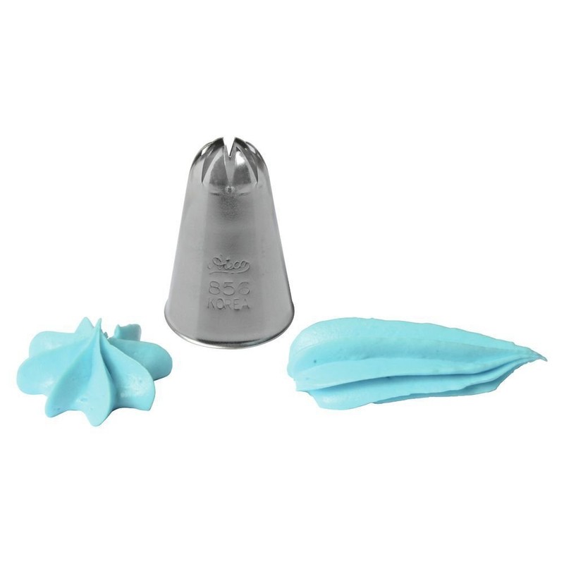 #856 Deep Closed Star Pastry Tip Stainless Steel gallery