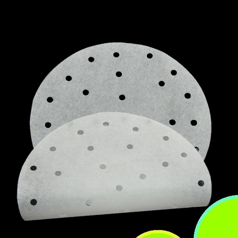 100 Pcs/set Air Fryer Parchment Paper Liner Bamboo Steamer Liners gallery