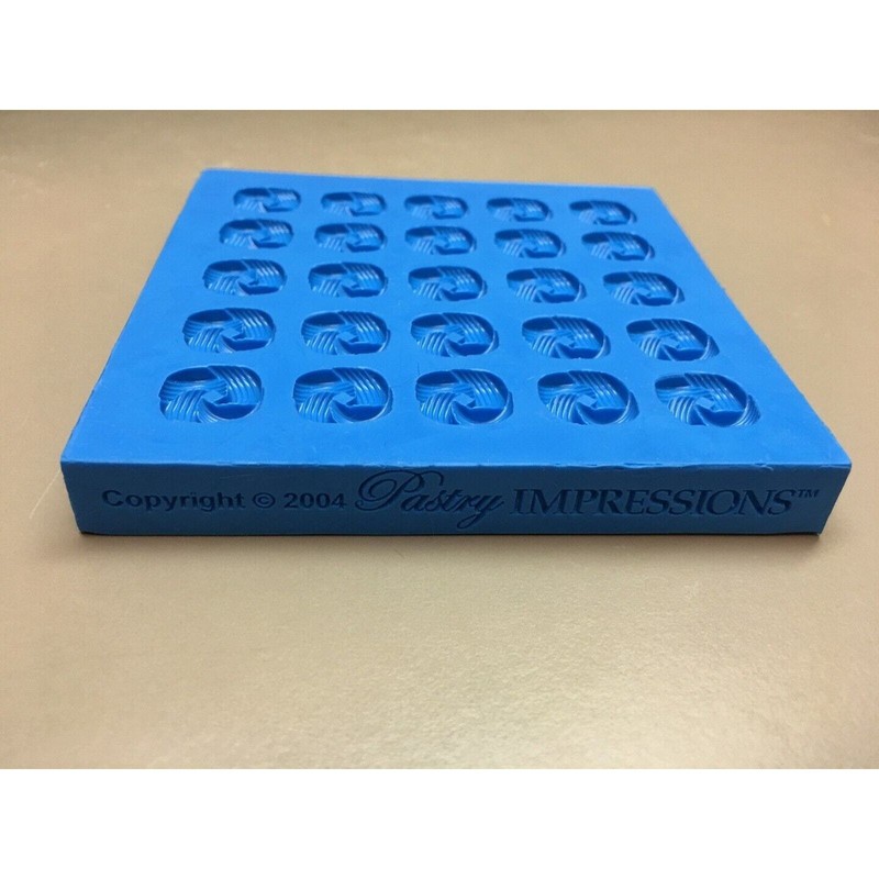 Twisted Knots Food Grade Silicone Mold by Pastry Impressions - 25 knots gallery
