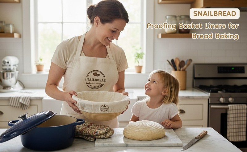 Reble Cotton Bread Basket Liner Cloth: 6 Pas 9 Inch Hangable Round gallery