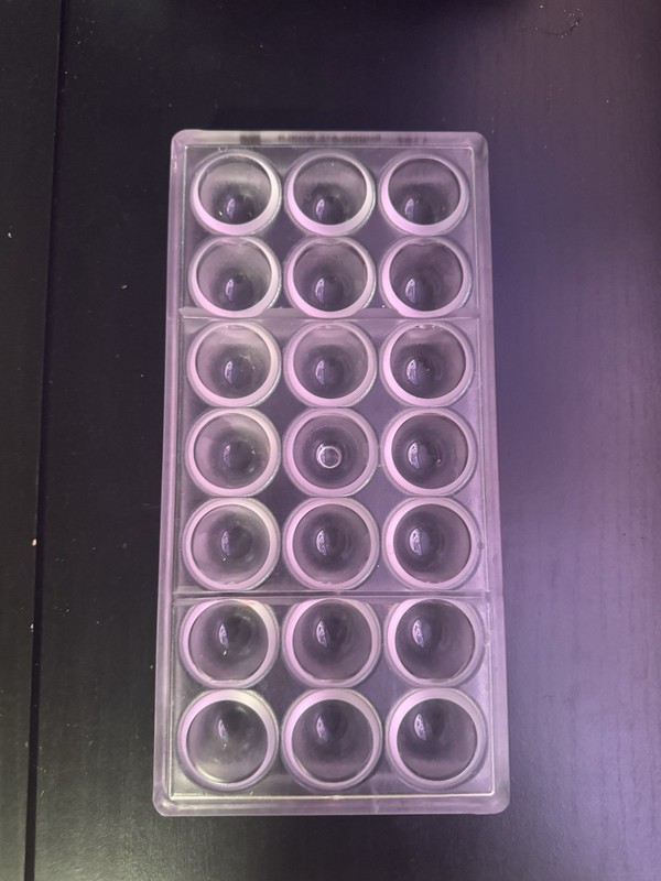 Molds Chocolate World Clear Polycarbonate Chocolate Mold, Dome