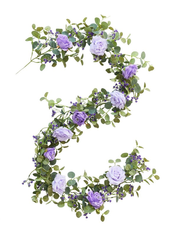 Anna’S Whimsy Annas Whimsy 5.91Ft Artificial Eucalyptus Garland Flowers Fake