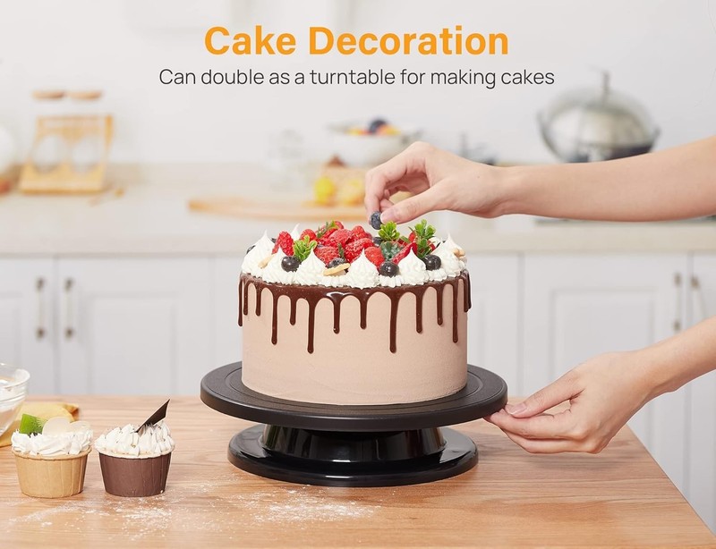 Lightweight 11-Inch Revolving Turntable - Perfect for Creative Displays gallery