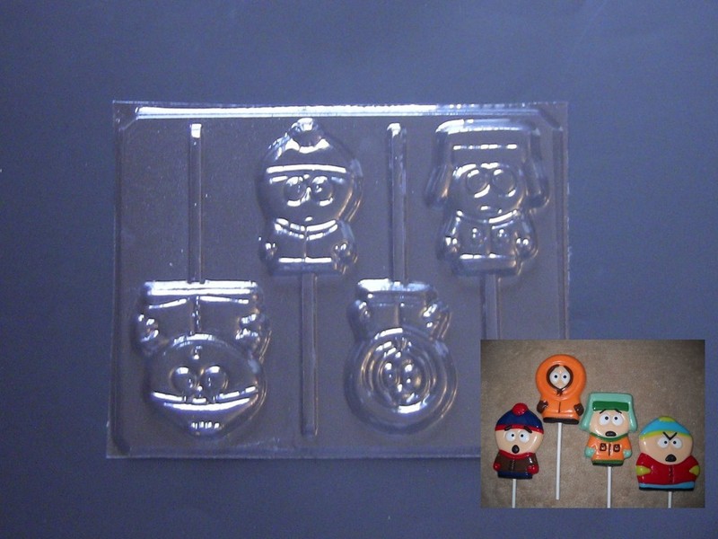 South Park Lollipop Chocolate Candy Soap Crayon Mold