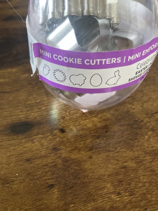 Mini Easter Cookie Cutter Set in container 2" 5-piece metal by Celebrate It gallery