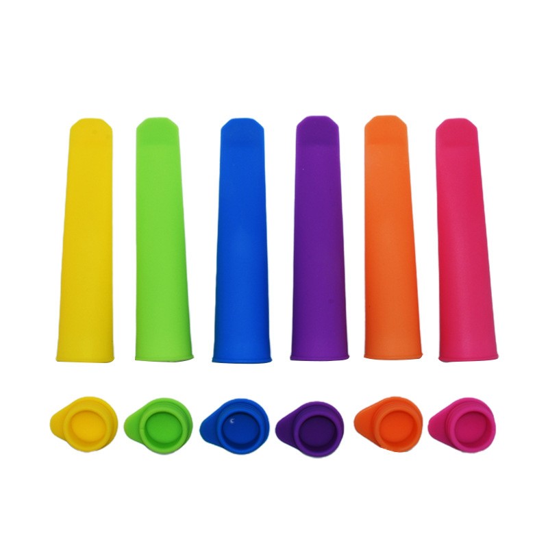 Handheld Popsicle Molds DIY Set Reusable Silicone Ice Cream Molds With Lids gallery