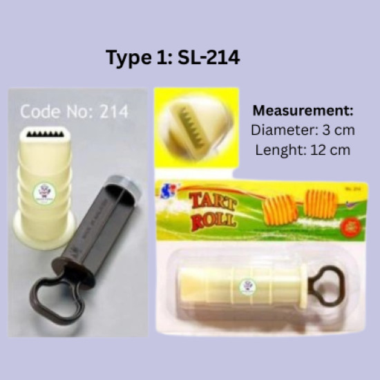 Pineapple Tart Roll Nastar Mold Biscuit Pump Set No 214, 215, 216