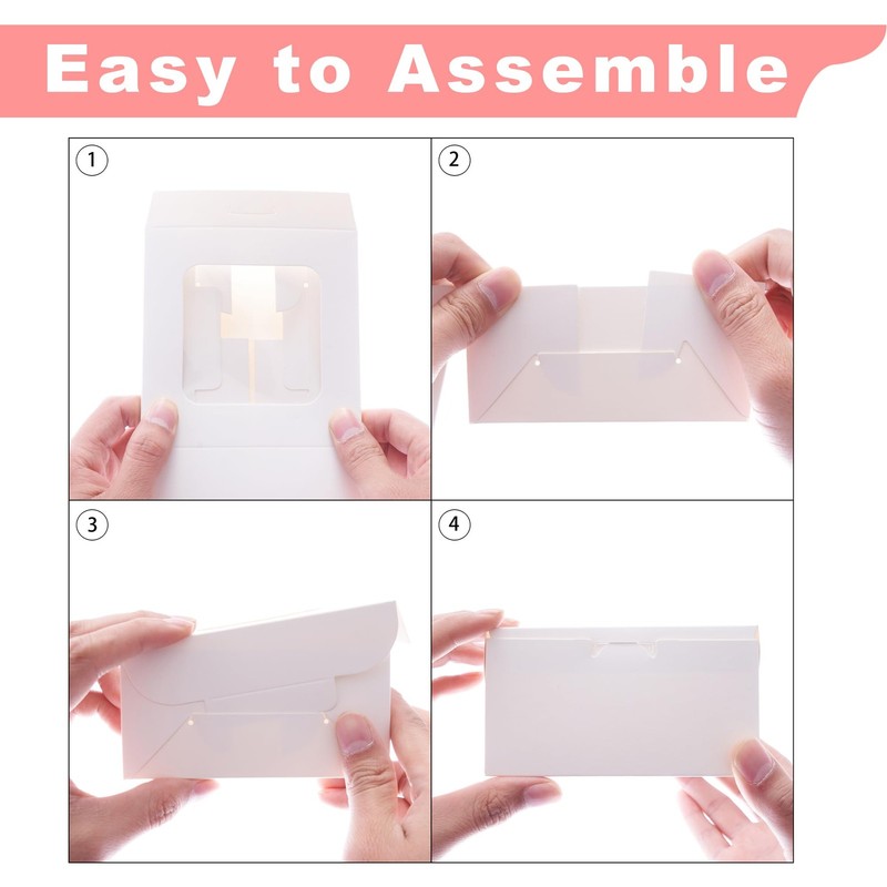 White 10x10x5 Inches Cake Box With Cake Boards 60pcs 30pcs Boxes And 30pcs Boar gallery