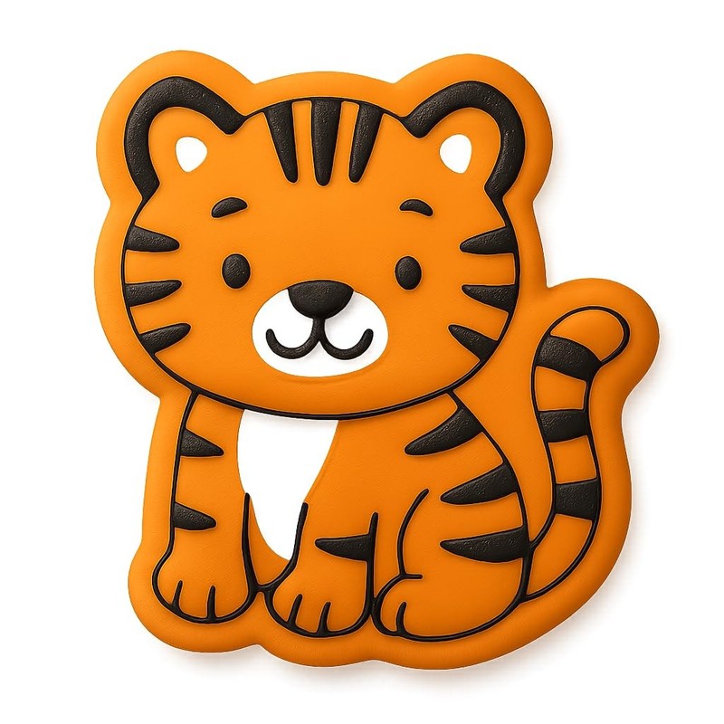 Tiger Cub Cookie Cutter & Stamp - 4x3.5 Fun Kitchen Baking gallery