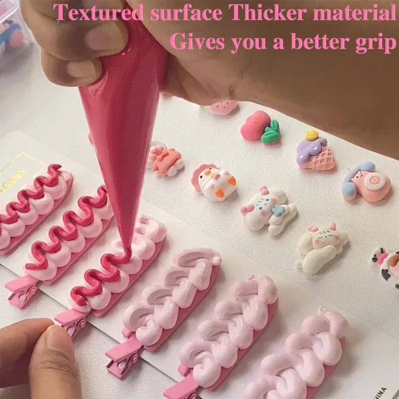 24 Inch Extra Large Piping Bags, 200 PCS Clear Disposable Icing bags, Thicken... gallery