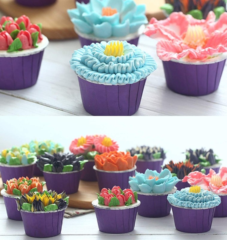 Russian Piping Tips Set, 6 Pcs Russian Tips for Cake Decorating, Large Piping... gallery