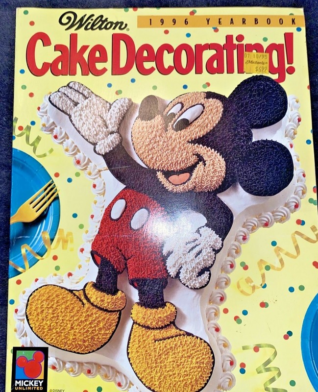 Vtg 1996 Wilton Yearbook Cake Decorating Magazine Disney Mickey Mouse Cover