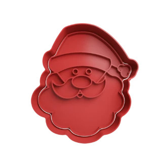 Santa Claus Head Christmas Cookie Cutter Fondant Biscuit Baking Tool