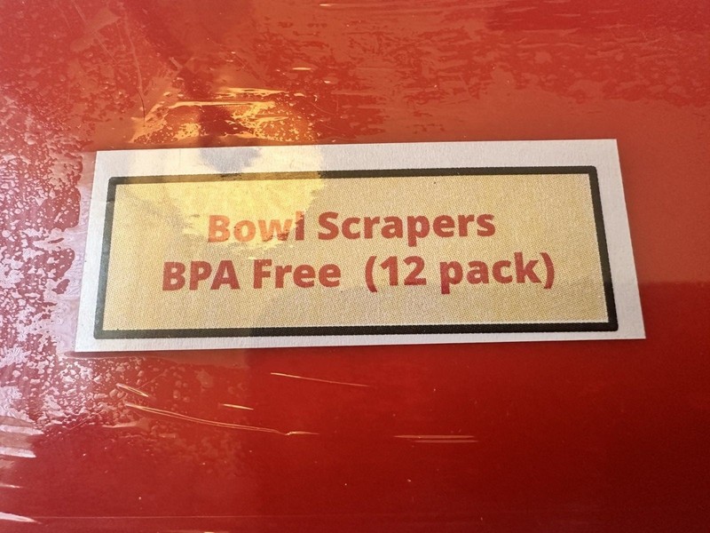 Bowl Scrapers & Dough Cutter for Cooking, Baking, Pastry, Cakes, Bread 12-pack gallery