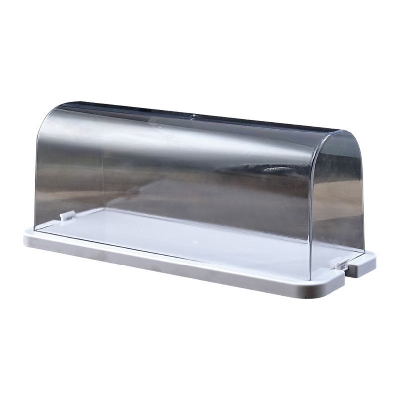 Roll Cake Display Container with Clear Dome Plastic Muffins Cheese Display Box gallery
