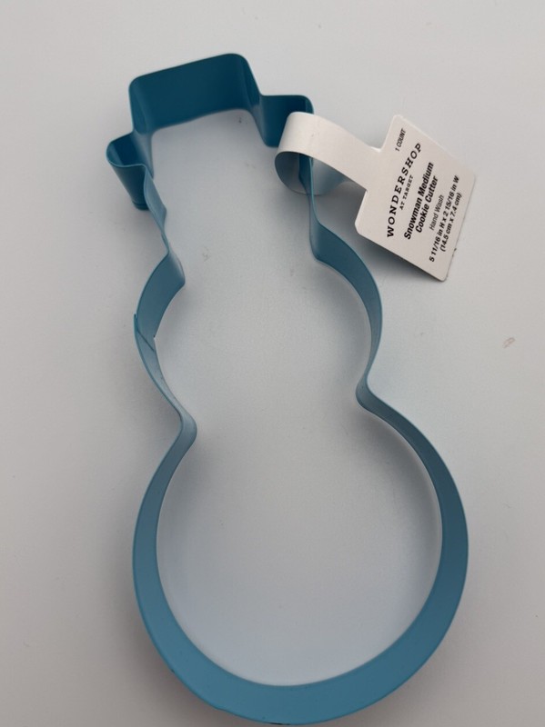 Wondershop Target Cookie Cutters Snowman Holiday 5-11/16 By 2-15/16 NEW Blue