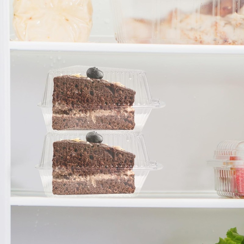 Stackable 50Pcs Disposable Cheesecake Containers - Elegant Take-Out Solution gallery