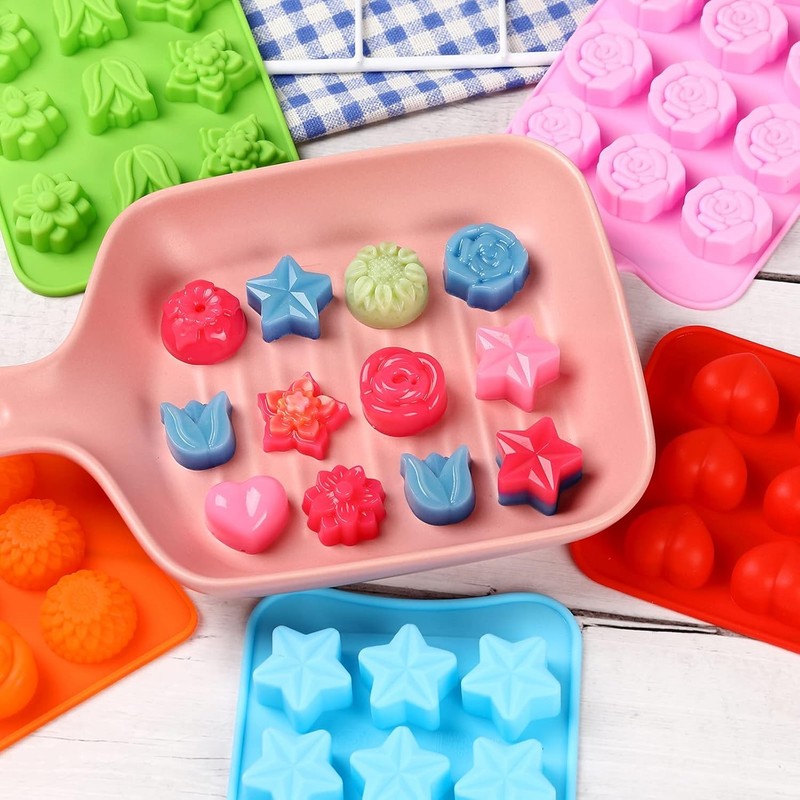 Flower Shape Chocolate Candy s Set, Heart, The stars, The rose, gallery