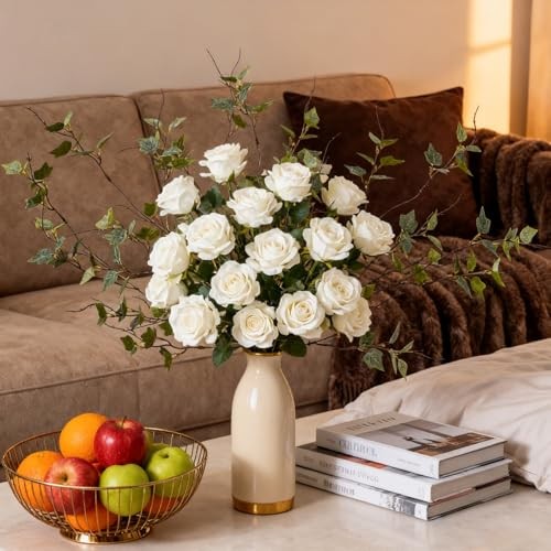 20Inch 6 Pcs Artificial Greenery Stems 6PCS 20in-spl Gray White Green gallery