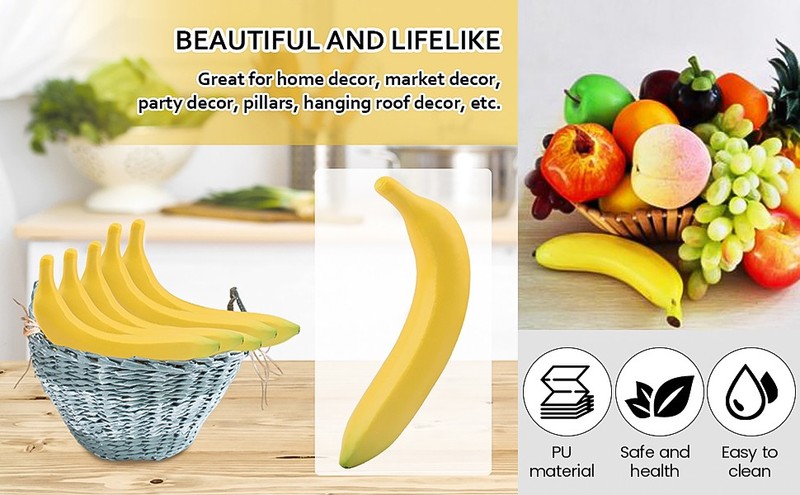Artificial Fake Fruit, Realistic Artificial Banana, Lifelike gallery
