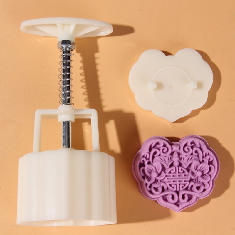 3 Styles Mooncake Mold 50~75g DIY Hand Pressure Fondant Moon Cake Mould gallery