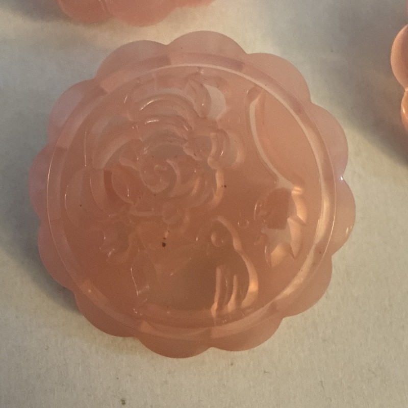 Mooncake Mould 4 Patterns And Press Pink, 50g Mold, 5cm Diameter 14cm Height gallery
